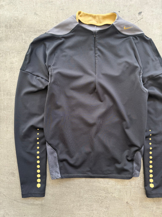 2005 Nike Sphere Tony Spackman Grey Toned Structured LS Top