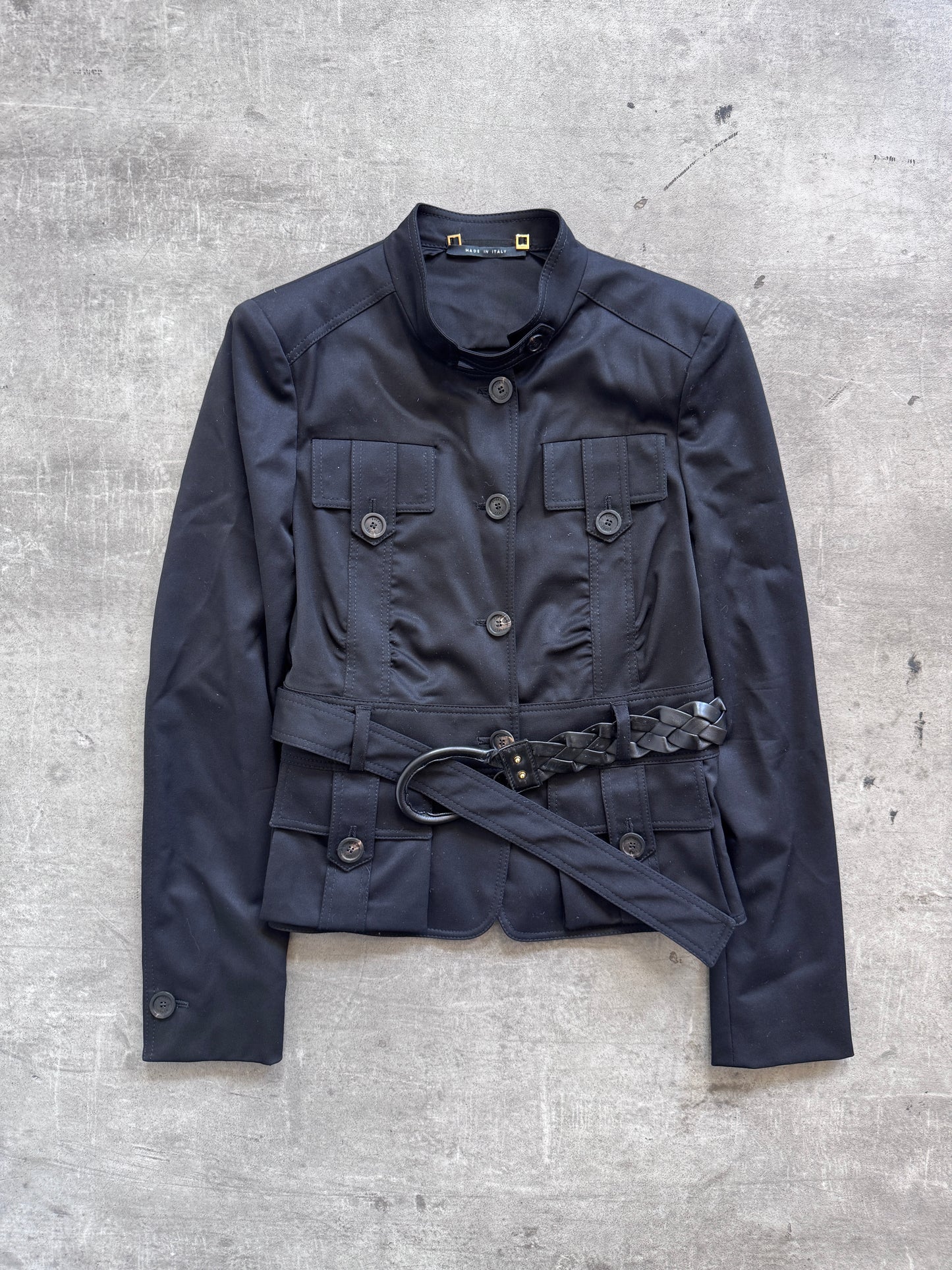 2004 Gucci Tom Ford Wool Blend Cropped Field Jacket