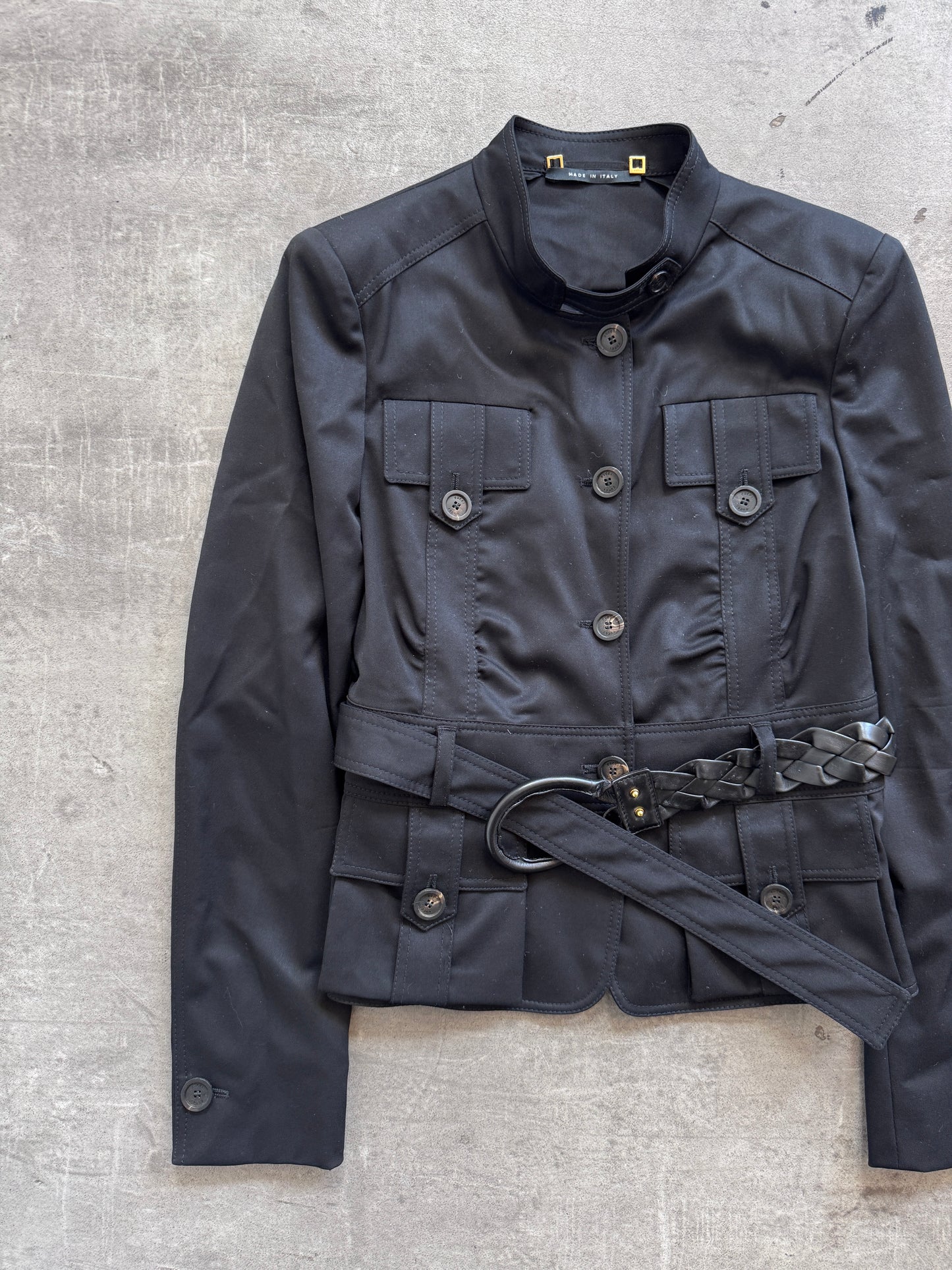 2004 Gucci Tom Ford Wool Blend Cropped Field Jacket