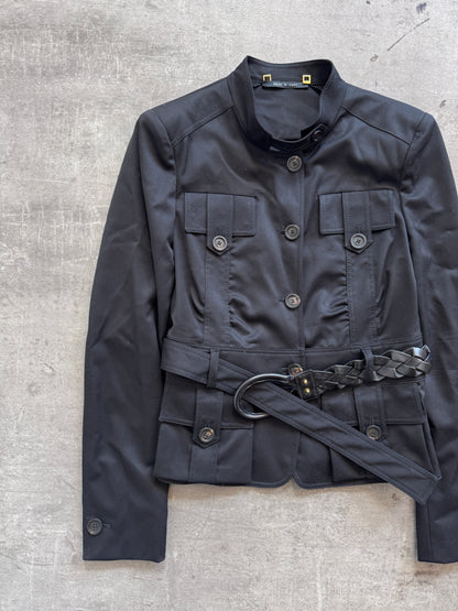 2004 Gucci Tom Ford Wool Blend Cropped Field Jacket