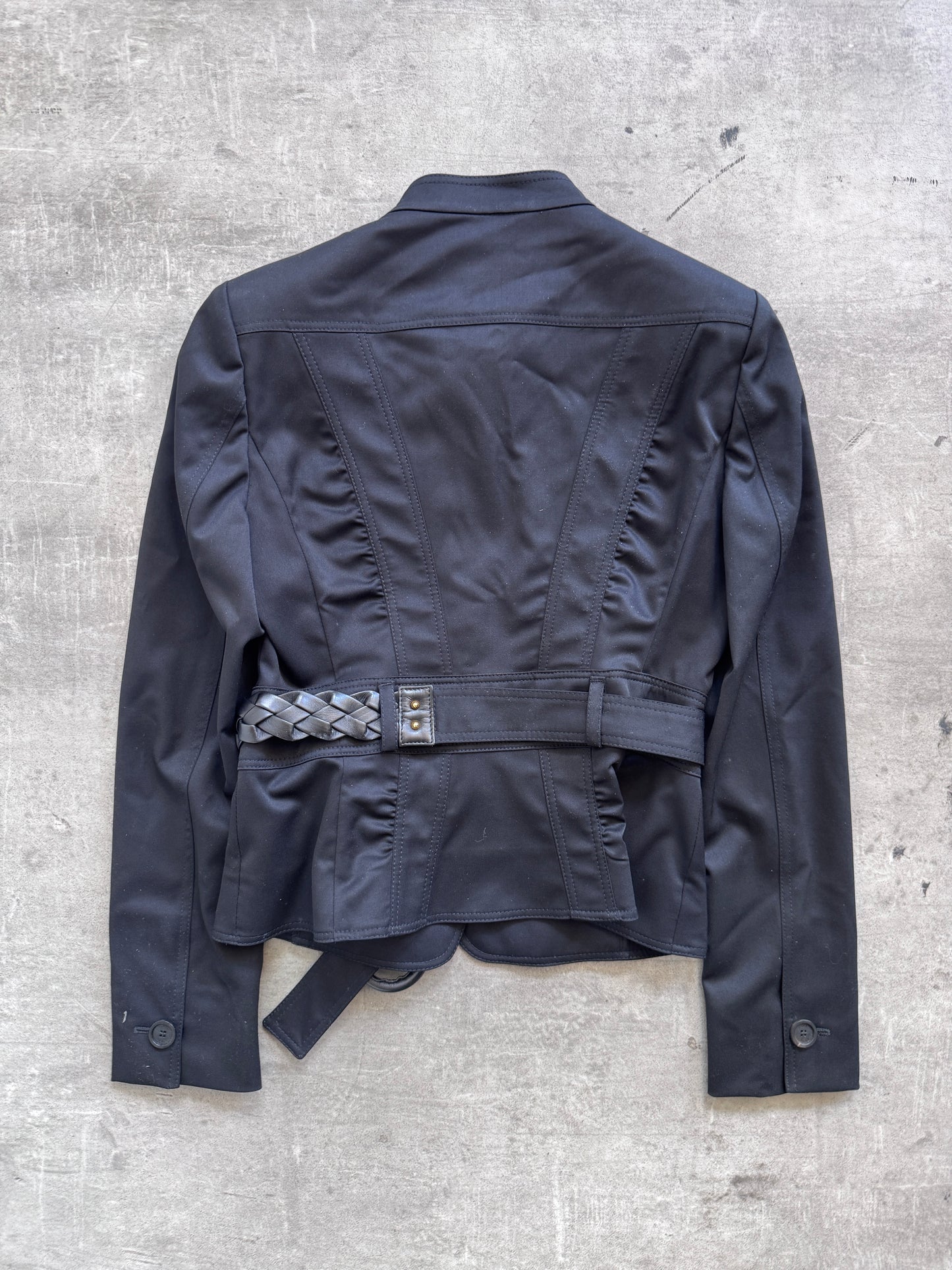 2004 Gucci Tom Ford Wool Blend Cropped Field Jacket