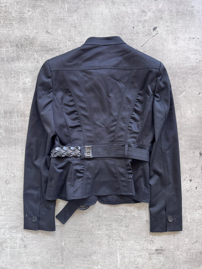 2004 Gucci Tom Ford Wool Blend Cropped Field Jacket