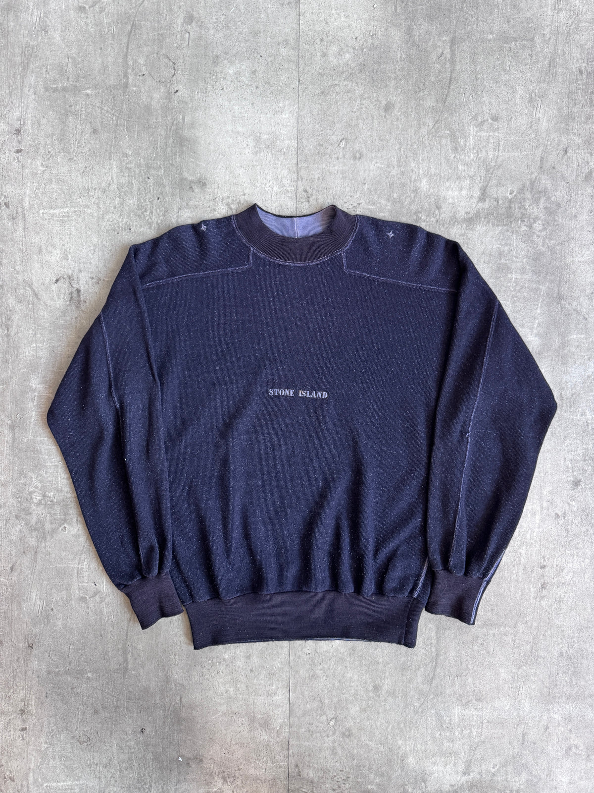 A/W 1989 Stone Island Centre Embroidered Knit Jumper
