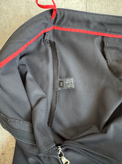 2002 Prada Sport Black Technical Red Tab Trousers