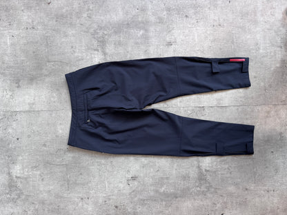 2002 Prada Sport Black Technical Red Tab Trousers