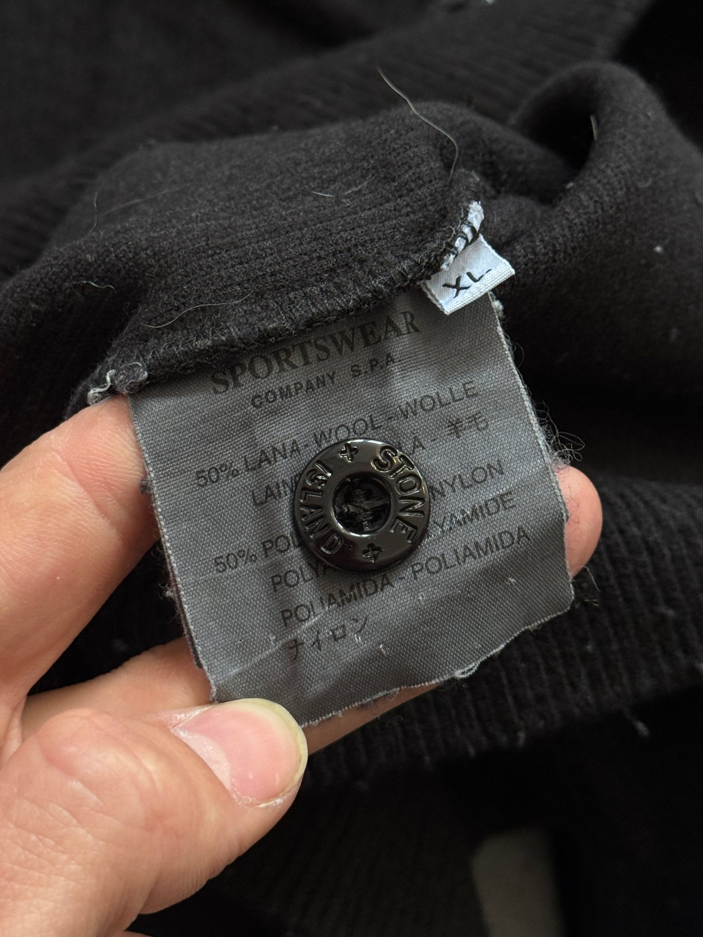 A/W 2001 Stone Island Paul Harvey 1/4 Zip Military Wool Fleece