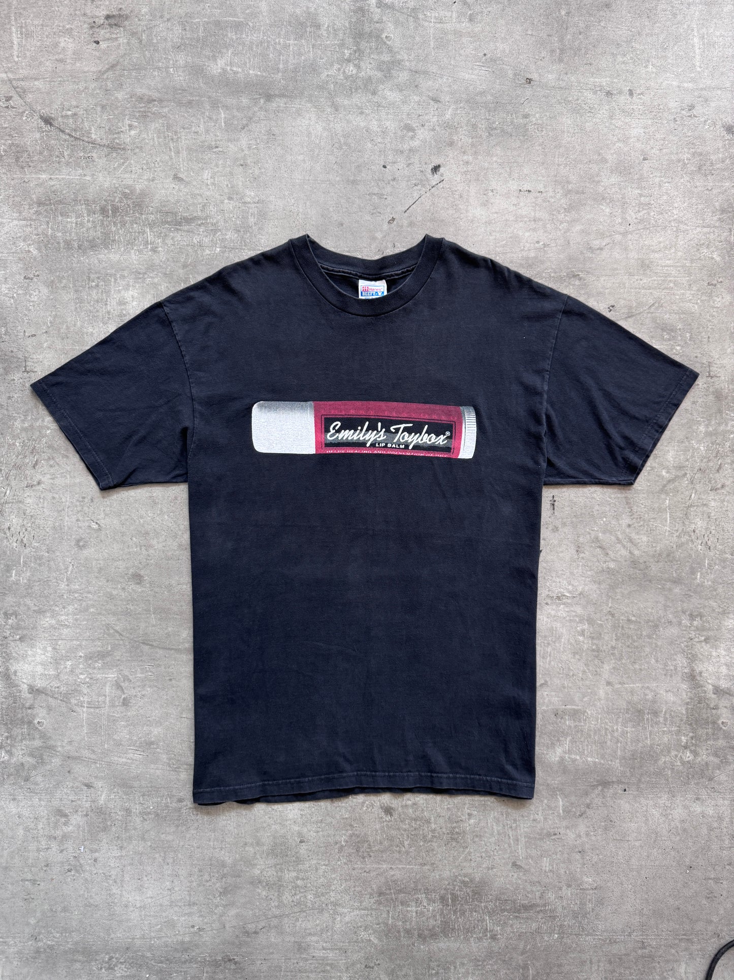 2000s Emily's Toy Box "CHAPSTICK" Back Print Graphic Tee