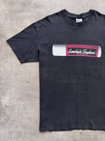 2000s Emily's Toy Box "CHAPSTICK" Back Print Graphic Tee