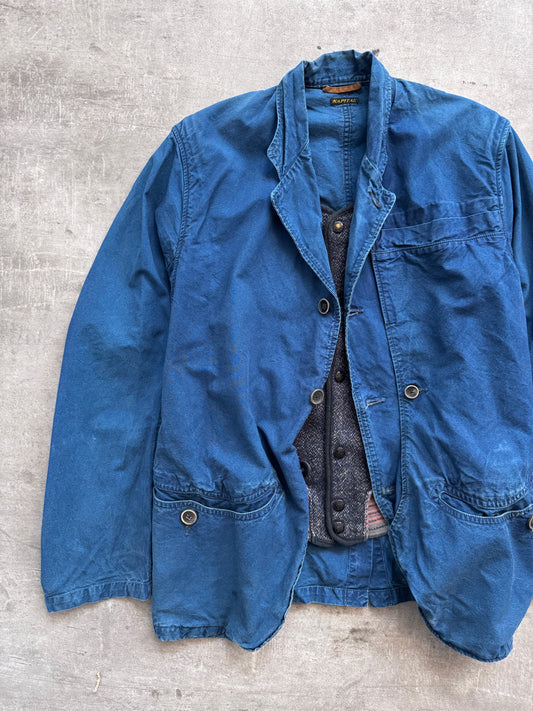 Kapital Garment Dyed Work Jacket W/ Modular Wool Gilet