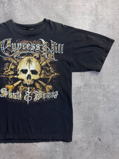 Cypress Hill 90s Distressed Skull & Bones Graphic Tee