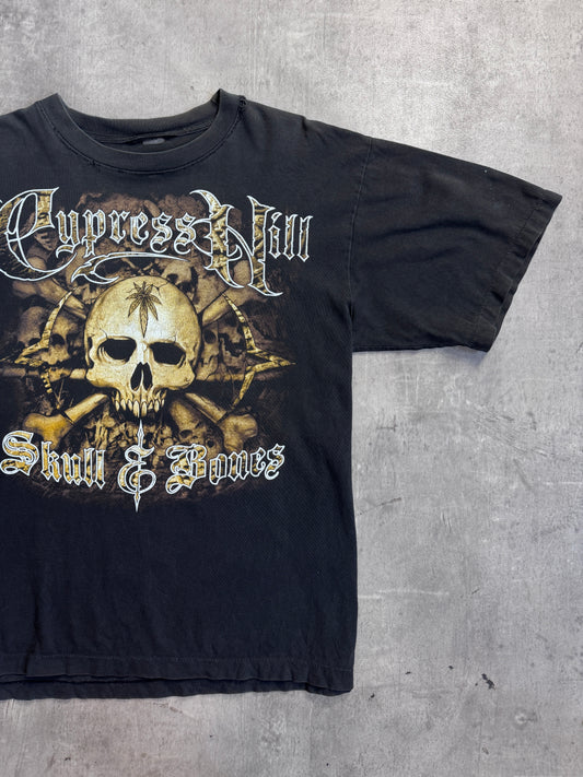 Cypress Hill 90s Distressed Skull & Bones Graphic Tee