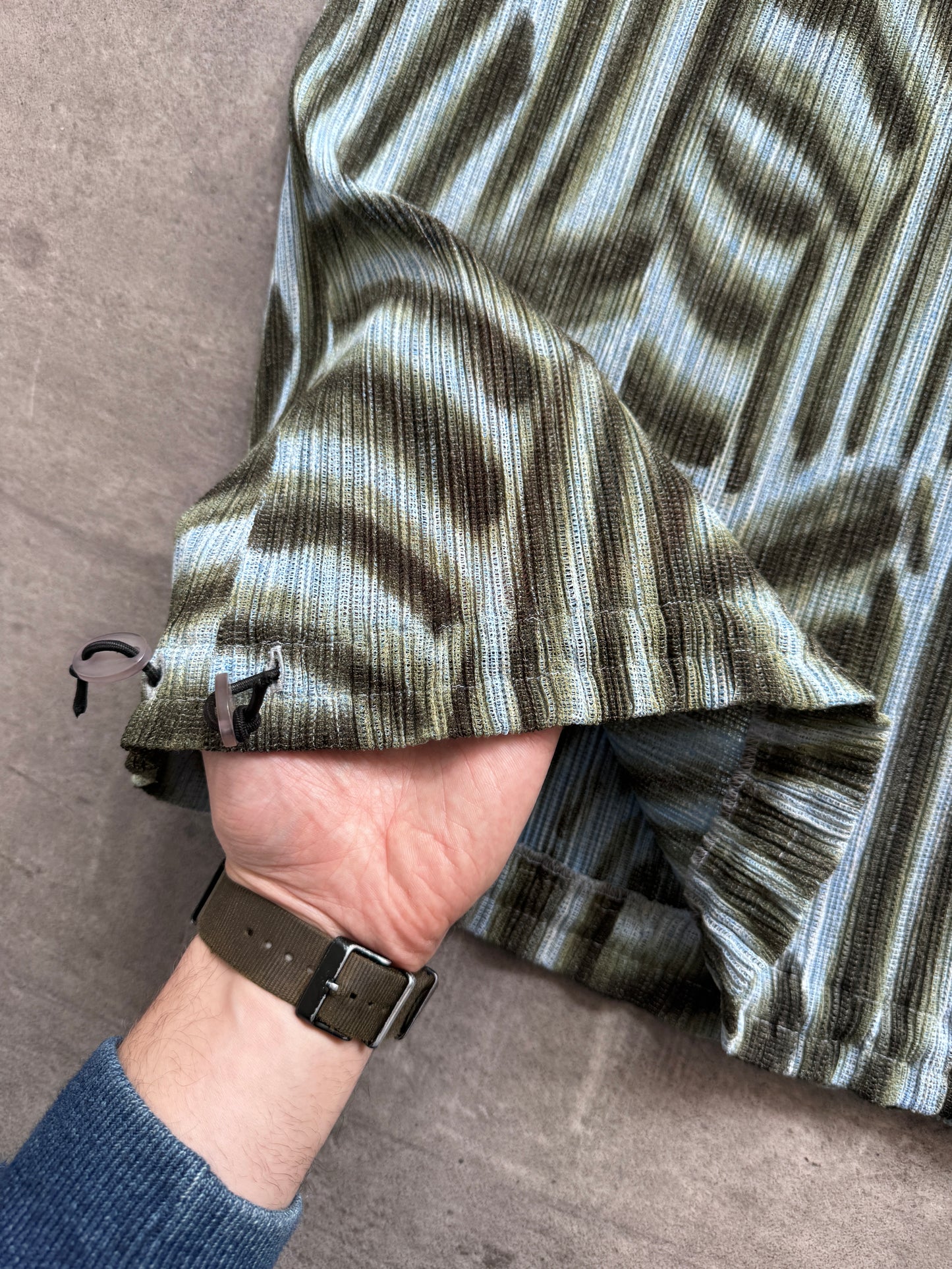 Issey Miyake Brushstroke Pleated Two-Piece Set