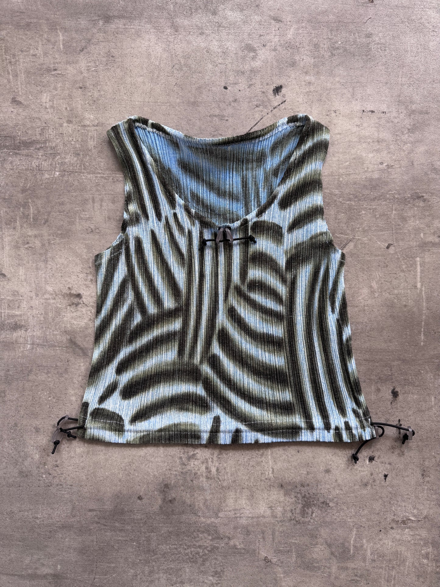 Issey Miyake Brushstroke Pleated Two-Piece Set