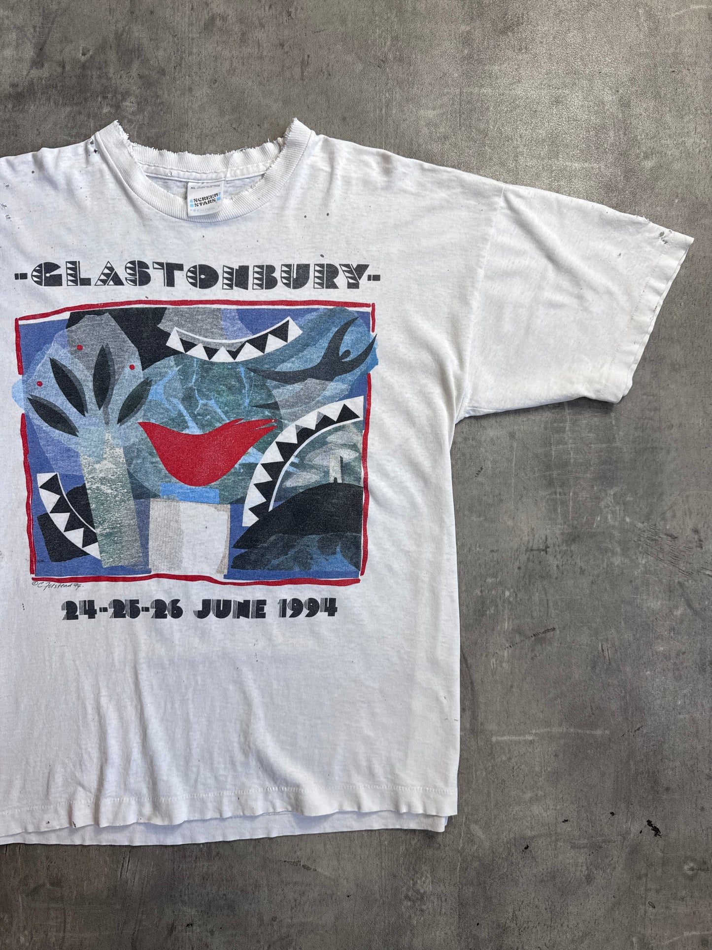 Glastonbury June 1994 Single Stitch Tee