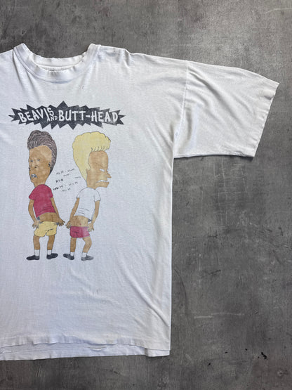 Beavus And Butthead 90s Distressed Graphic Tee