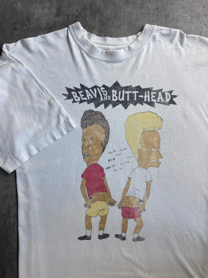 Beavus And Butthead 90s Distressed Graphic Tee