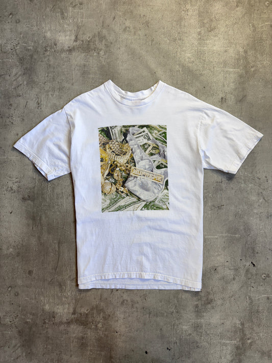 SS 2020 Supreme Jewelery & Money White Graphic Tee