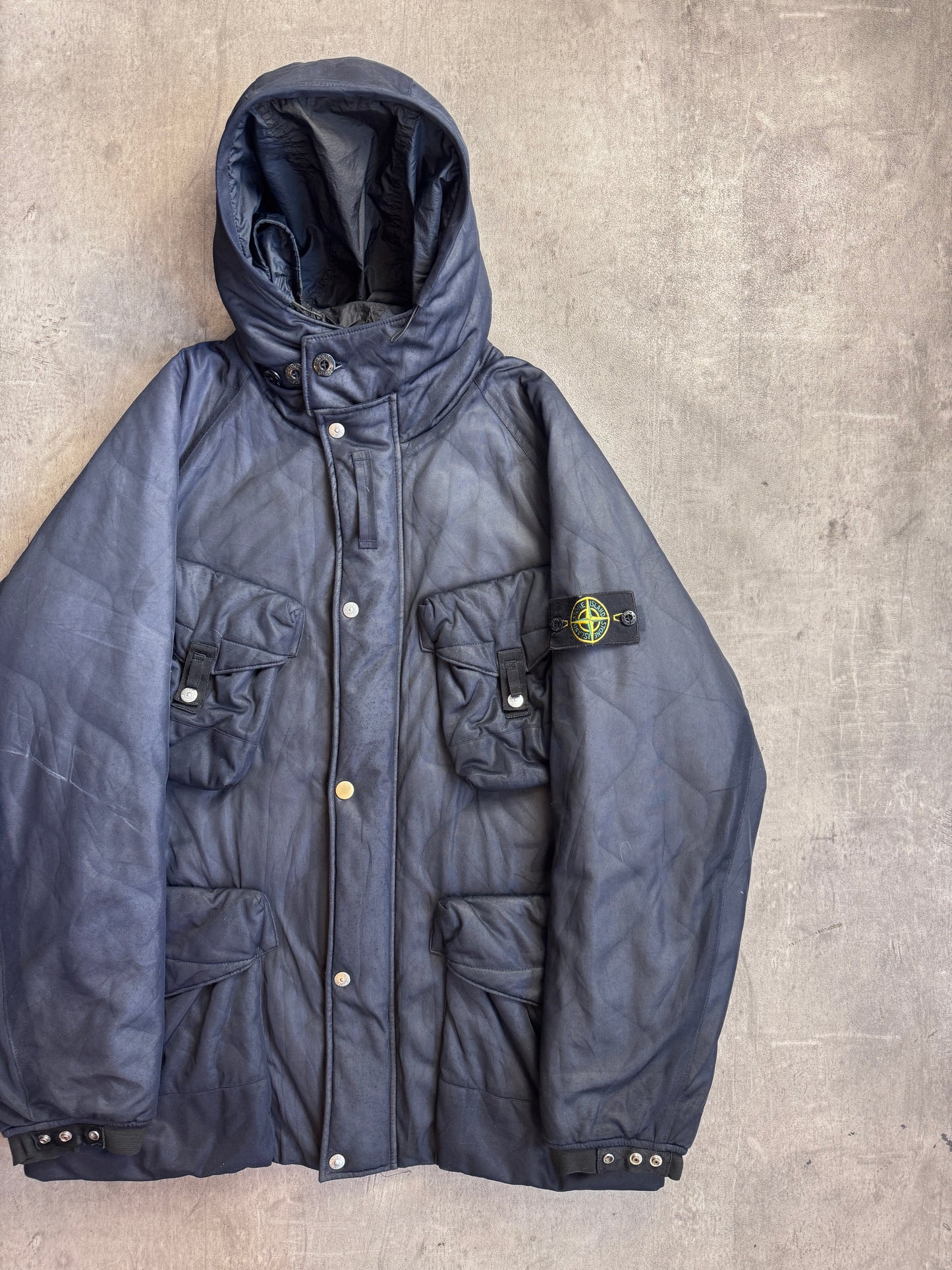 A/W 2009 Stone Island Dual Layer Military Quilt 4 Pocket Parka
