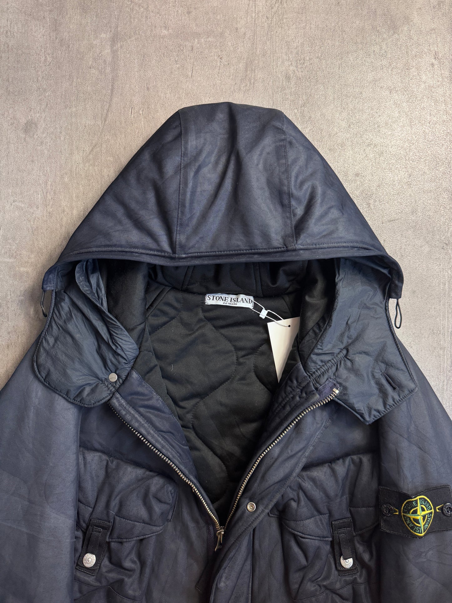 A/W 2009 Stone Island Dual Layer Military Quilt 4 Pocket Parka
