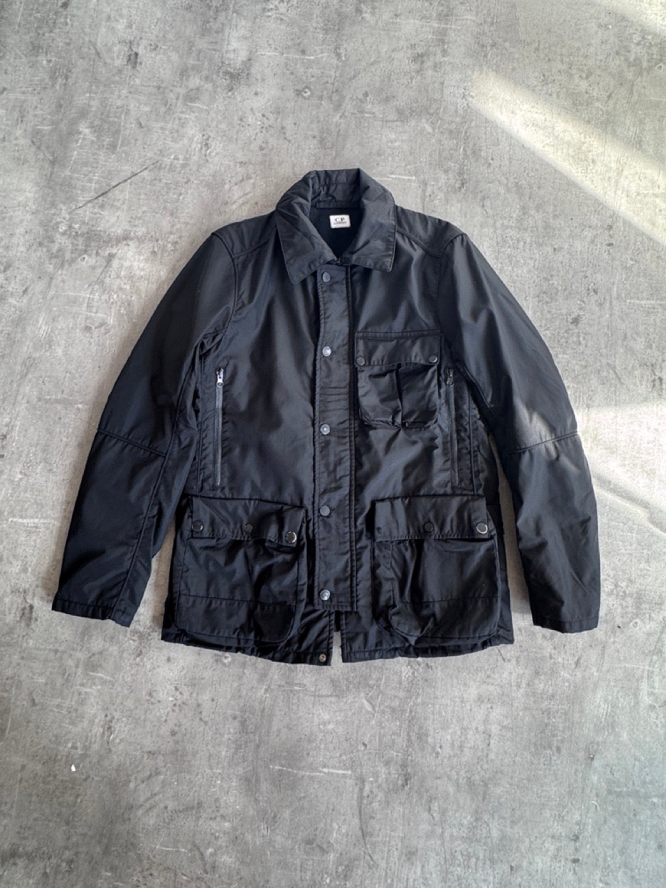 A/W 2008 C.P. Company Fleece Lined Black Parka Jacket