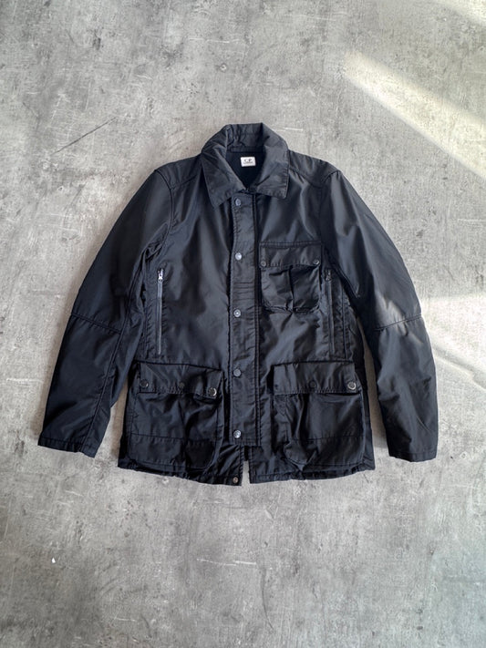 A/W 2008 C.P. Company Fleece Lined Black Parka Jacket