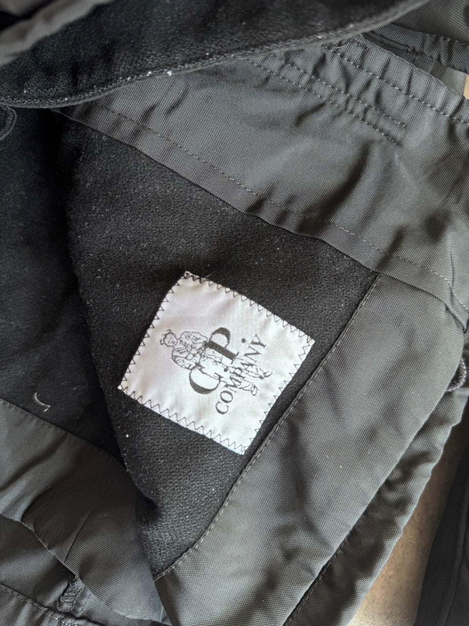 A/W 2008 C.P. Company Fleece Lined Black Parka Jacket
