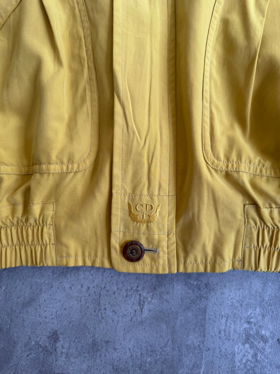 Christian Dior Mustard Yellow Bomber Jacket