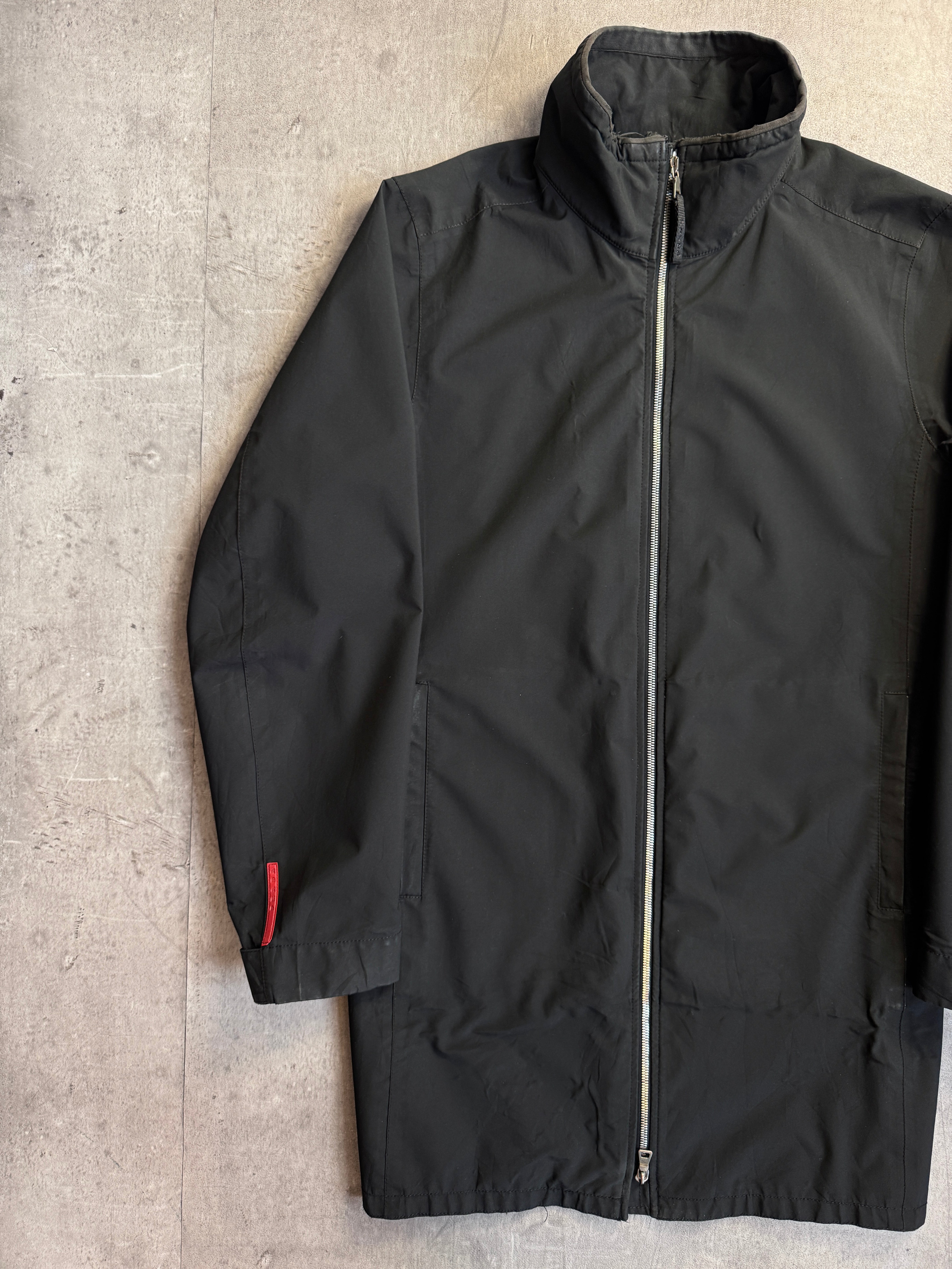 Prada Black Nylon Gore Tex Dual Zip Tech Jacket ART SGV732 (Sold