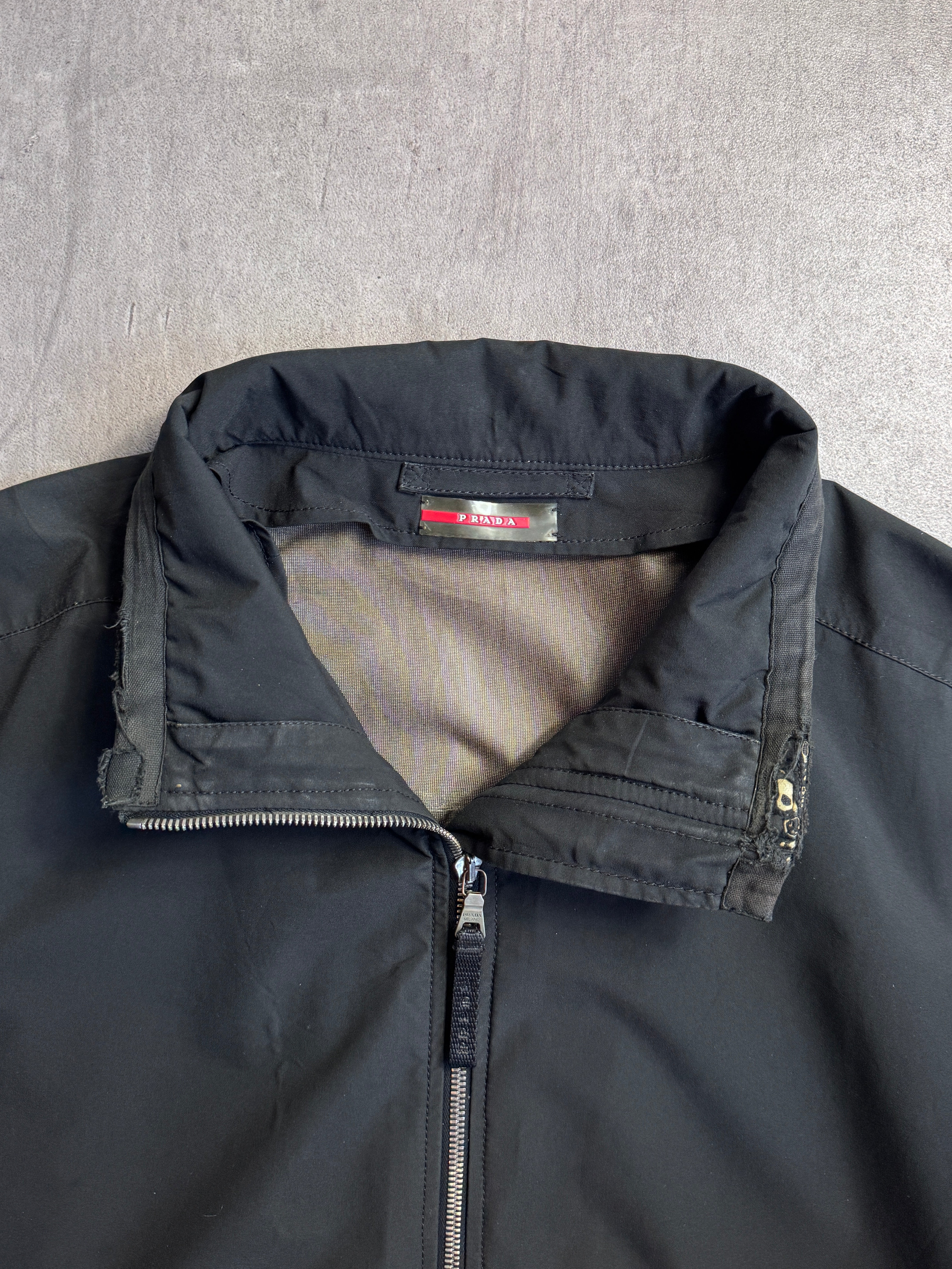 Prada Black Nylon Gore Tex Dual Zip Tech Jacket ART SGV732 (Sold
