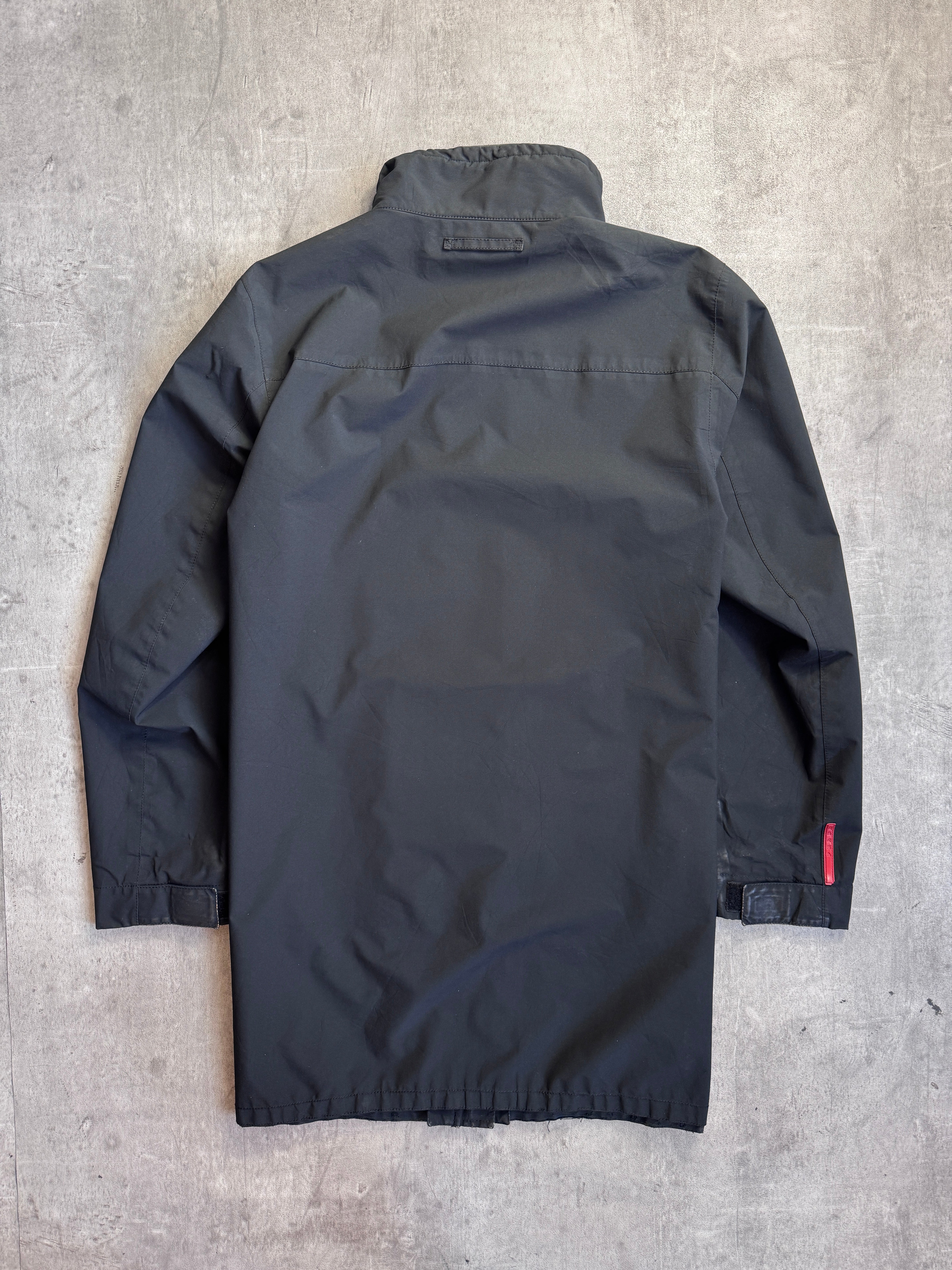 ジャケット・アウター prada sport sgv732 coat size 54 Prada Black Nylon Gore Tex Dual Zip Tech Jacket ART SGV732 (Sold