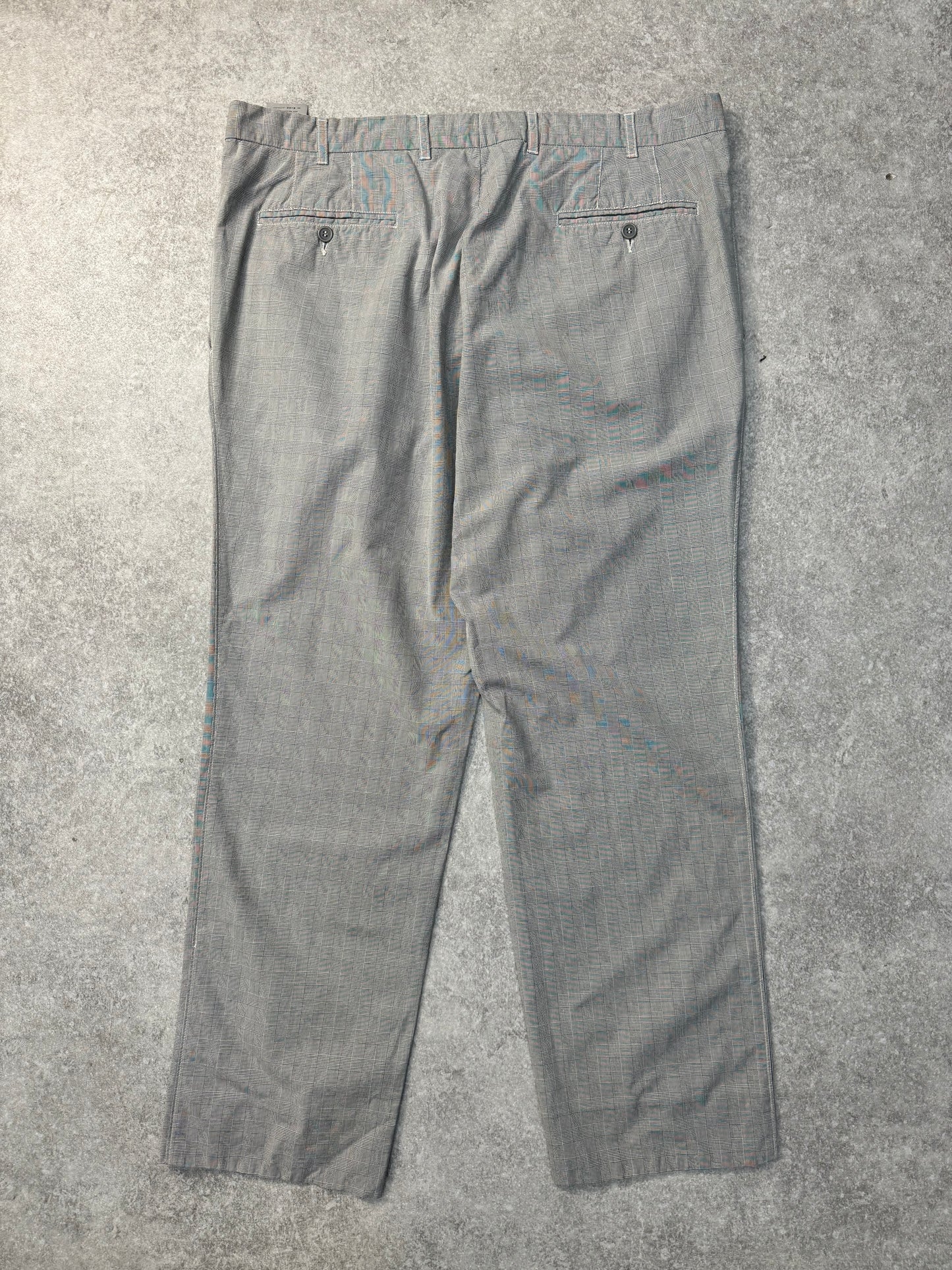 S/S2008 C.P. Company Hounstooth Pattern Straight Leg Tailored Trousers