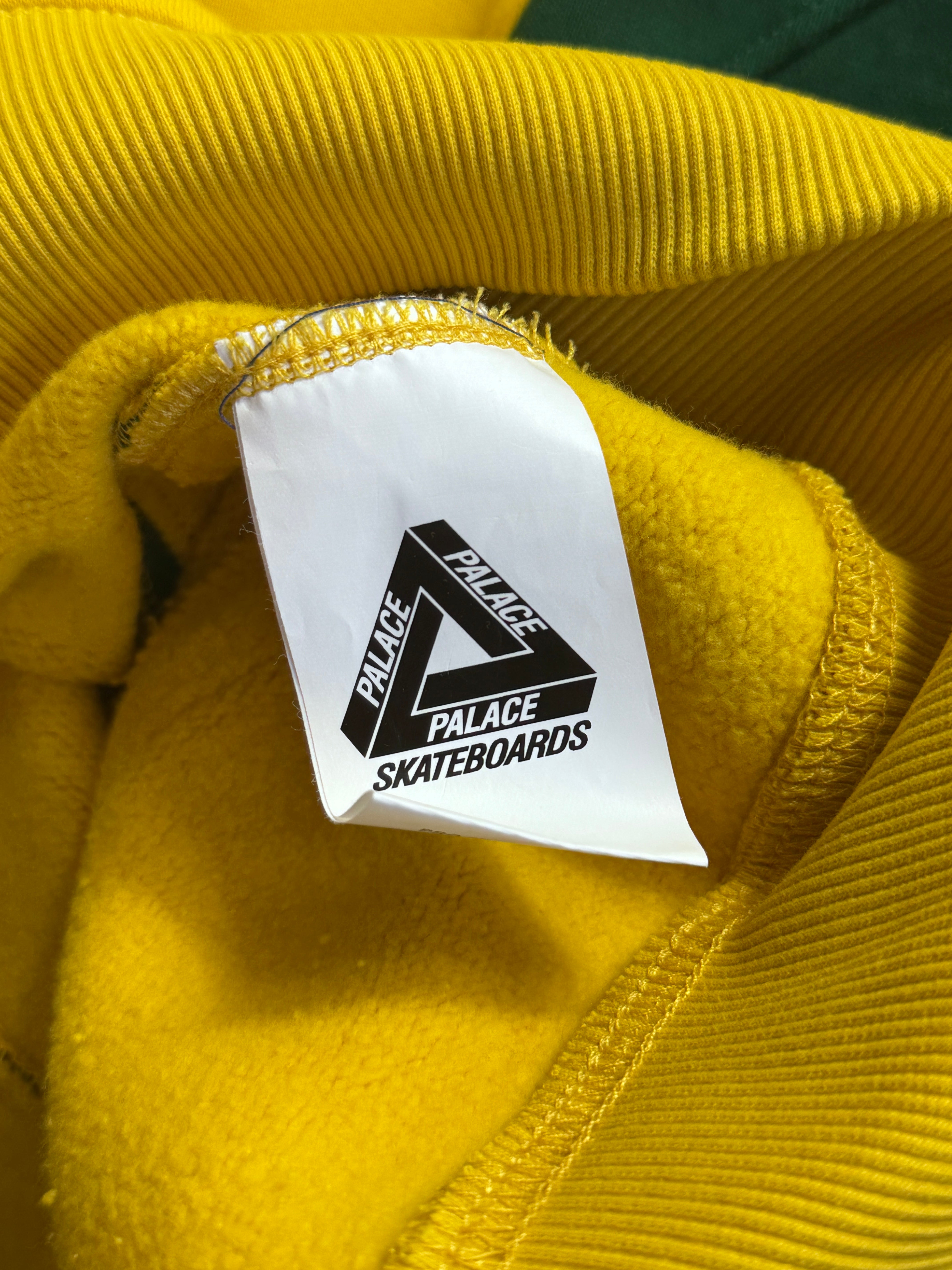 服/ファッション Palace Skateboards / TRI-CHENILLE HOOD YELLOW Palace Pro Team Colourblock Sweatshirt – Vintage