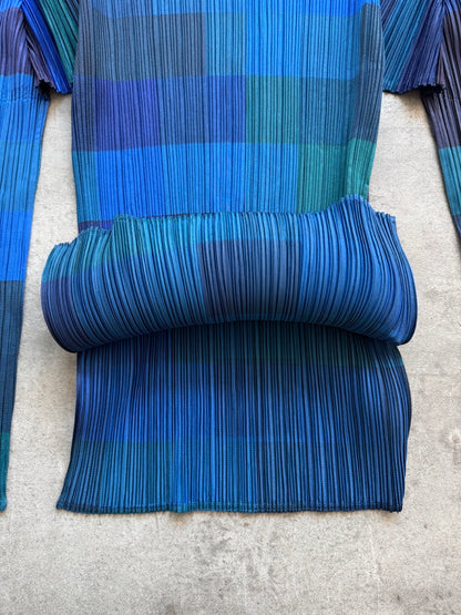 Issey Miyake Pleats Please Chequered Top