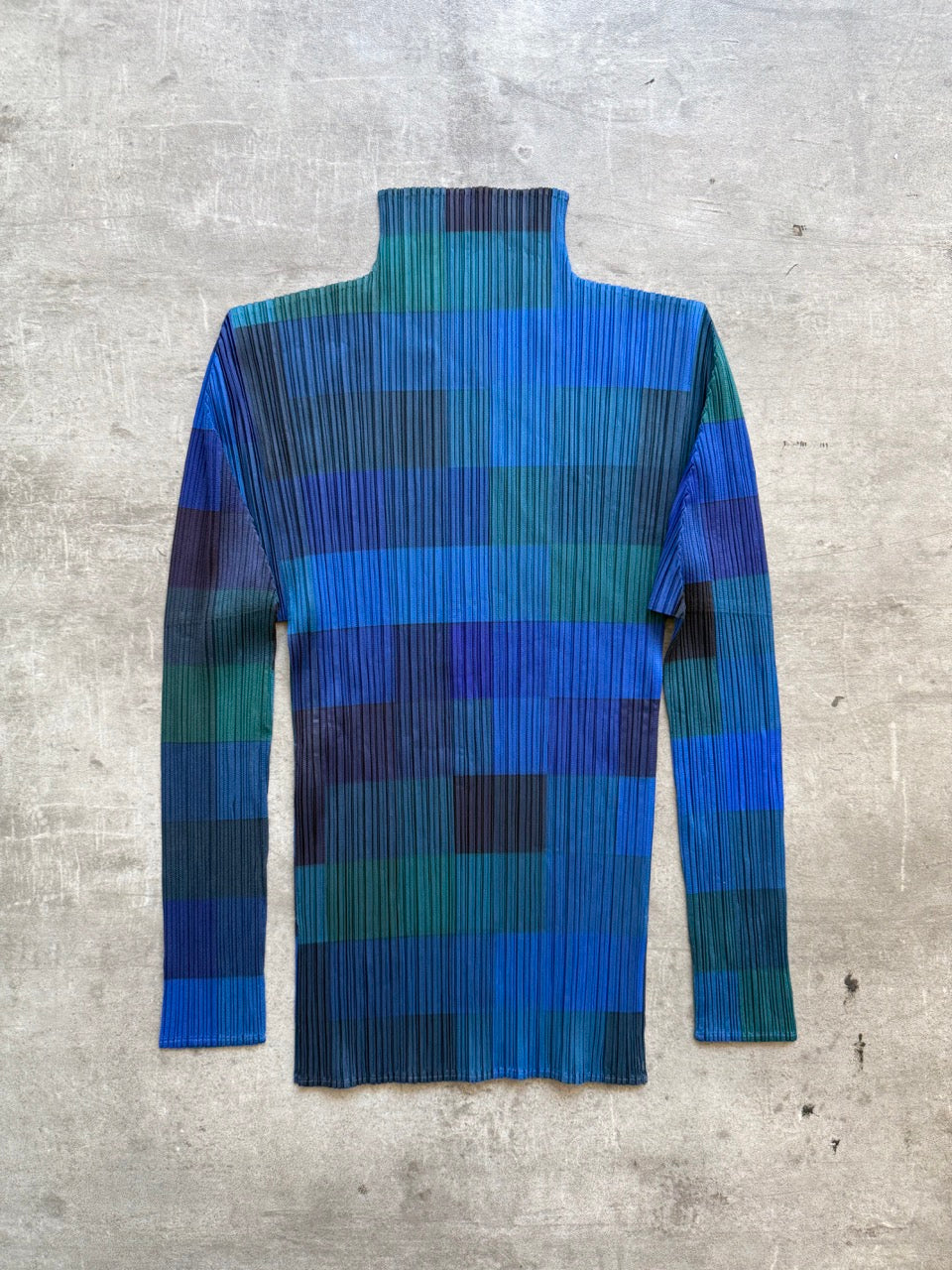 Issey Miyake Pleats Please Chequered Top