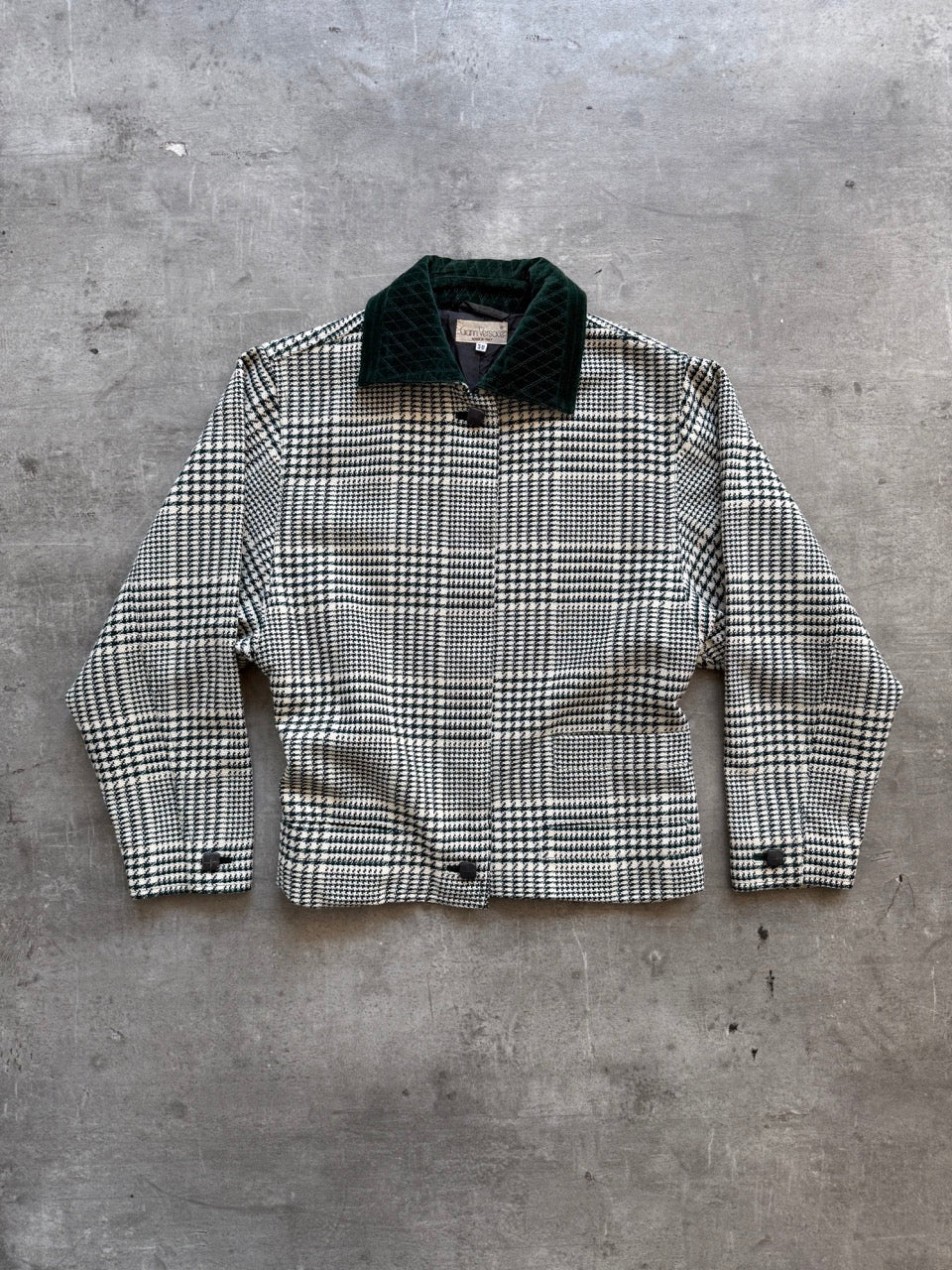 1980 Gianni Versace Wool Plaid Bomber