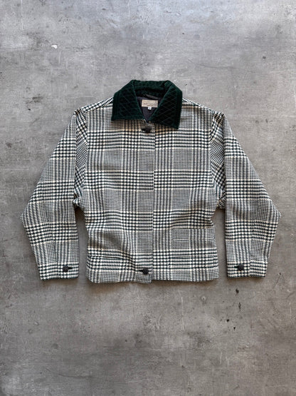 1980 Gianni Versace Wool Plaid Bomber