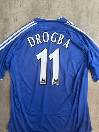 2006-08 Chelsea "Drogba 11" Adidas Home Football Shirt