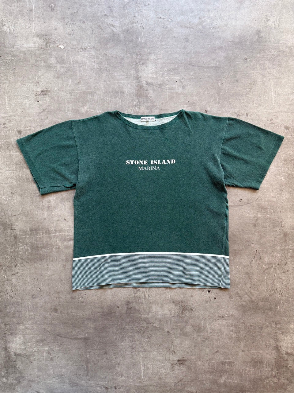 S/S 1989 Stone island Marina Striped Tee