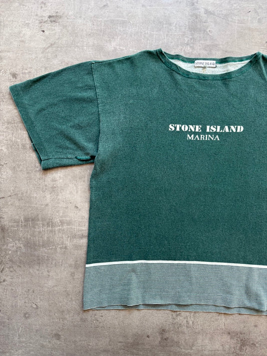 S/S 1989 Stone island Marina Striped Tee
