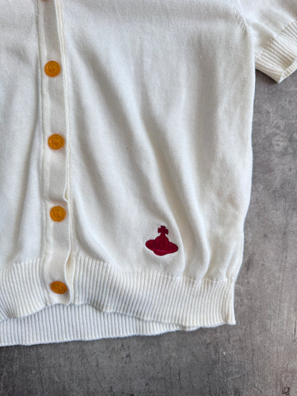 Vivienne Westwood Red Label Cream Orb Logo SS Cardigan