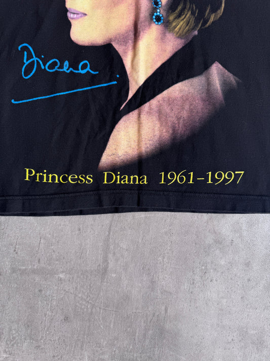 Princess Diana Memorial Black Graphic Tee