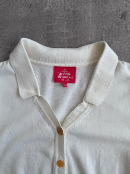 Vivienne Westwood Red Label Cream Orb Logo SS Cardigan