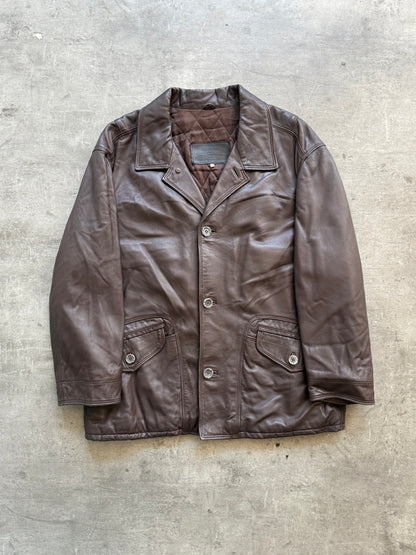 1980 Valentino Mid-length Leather Jacket