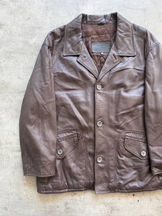 1980 Valentino Mid-length Leather Jacket