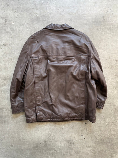 1980 Valentino Mid-length Leather Jacket