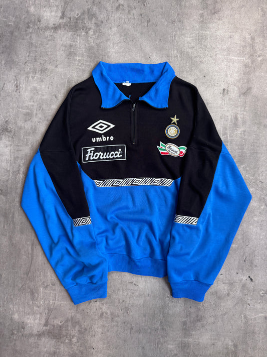 Umbro Vintage 92' Inter Milan Fiorucci Quarter Zip Tech Sweater