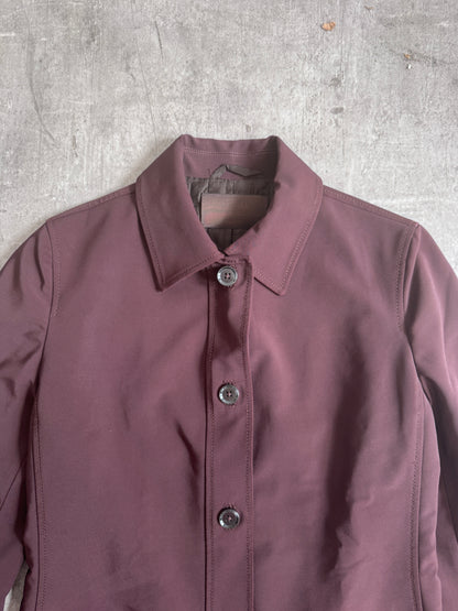 Prada Coffee Brown Nylon Chore Jacket