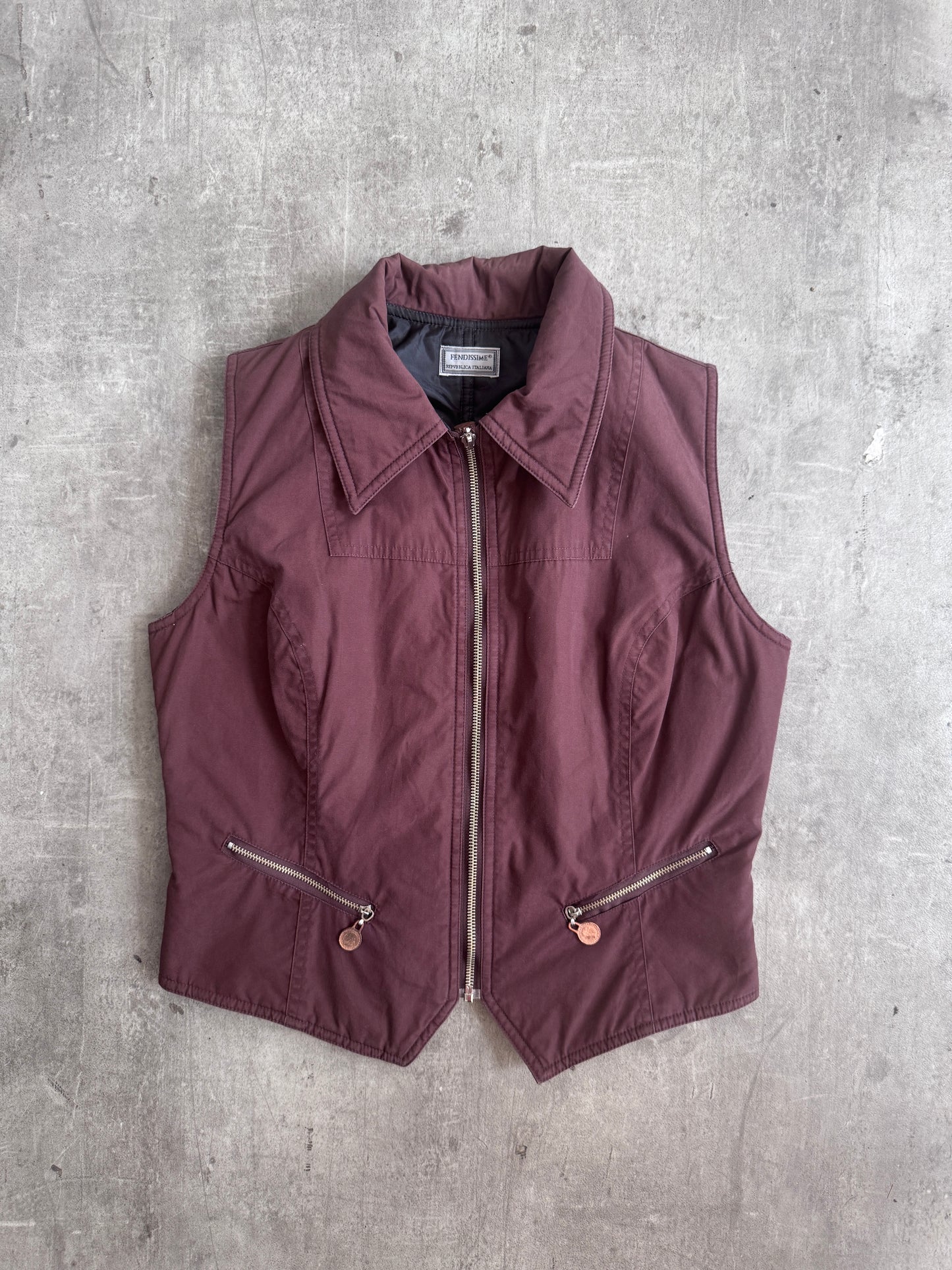 Fendi Fendissime Penny Zip Tailored Waistcoat