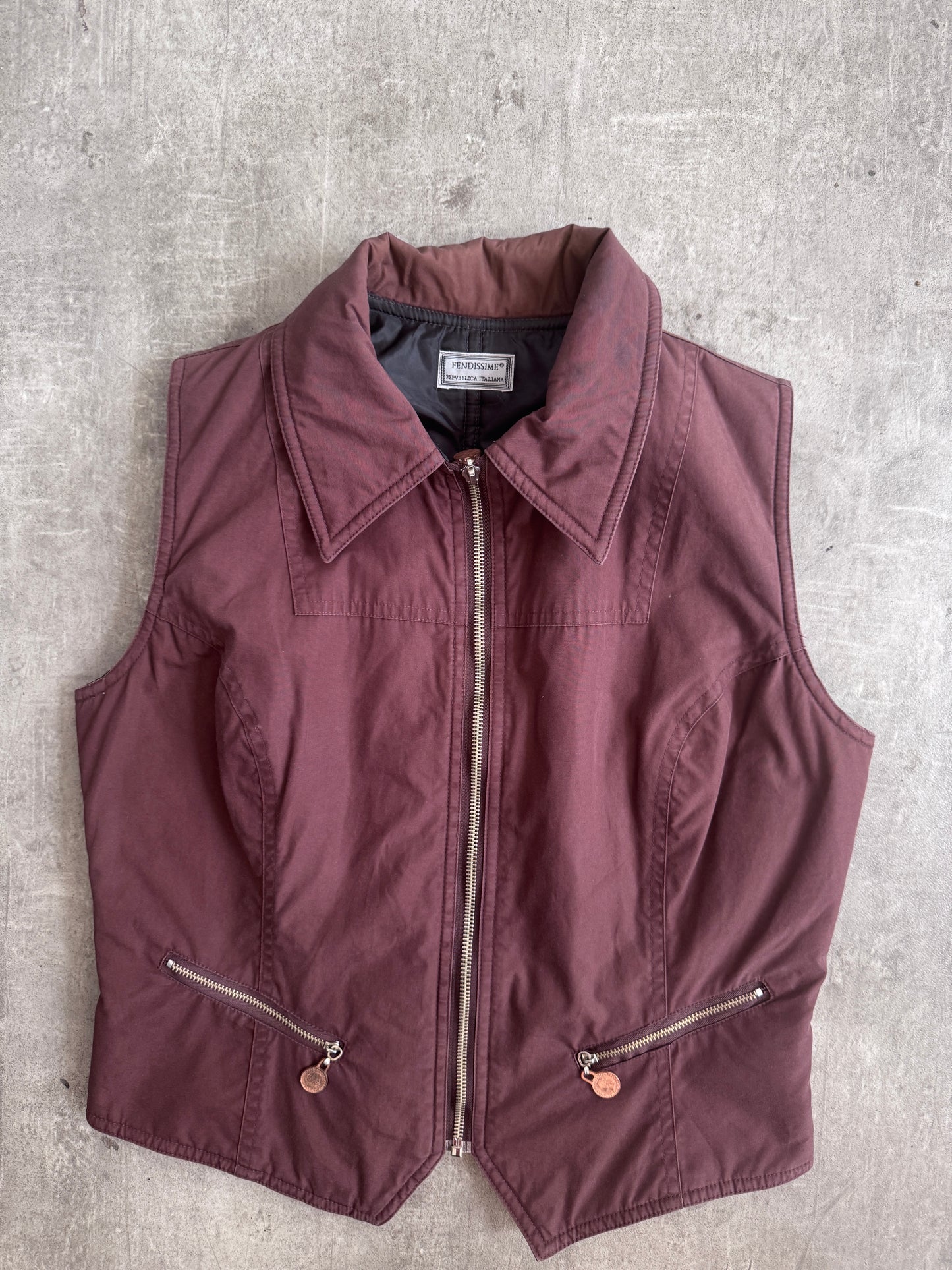 Fendi Fendissime Penny Zip Tailored Waistcoat