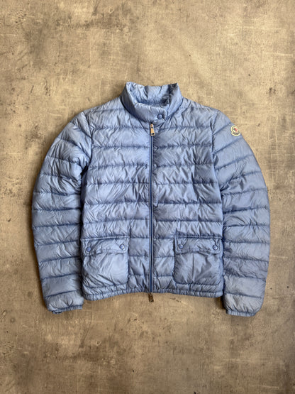 Moncler Lans Down Light Blue Nylon Leger Puffer Jacket
